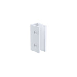 Darrahopens Furniture > Bathroom > Shower Heads & Screens 110x210cm Single Shower Glass Screen with White U-brackets & Round Pole