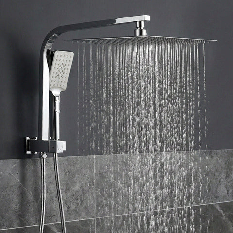 12" Rain Shower Head Set with 3-Mode Handheld Brass High Pressure WELS Chrome | darrahopens.com.au Premium AU Stock