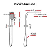 12" Rain Shower Head Set with 3-Mode Handheld Brass High Pressure WELS Chrome | darrahopens.com.au Premium AU Stock