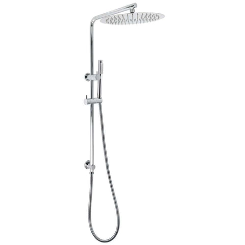 12" Rainfall + Brass Handheld Twin Shower Heads Rail Diverter Arm Round Set | darrahopens.com.au Premium AU Stock