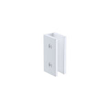 Darrahopens Furniture > Bathroom > Shower Heads & Screens 120x120cm Corner Frameless Shower Screen with White Brackets and SS Hinges, Square Double Pull Handle