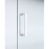 Darrahopens Furniture > Bathroom > Shower Heads & Screens 150mm Adjustable (2000x920mm) Single Door Corner Sliding Glass Shower Screen in Chrome