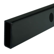 Darrahopens Furniture > Bathroom > Shower Heads & Screens 170x100cm Frameless Glass Sliding Corner Shower with Black Rail and Hardware