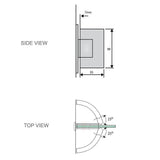Darrahopens Furniture > Bathroom > Shower Heads & Screens 70cm Frameless Swing Bath Panel with Brushed Gold Hardware