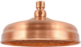 Darrahopens Furniture > Bathroom > Shower Heads & Screens 8-Inch Rainfall Shower Head, High-Pressure Antique Copper Showerhead with 360° Adjustable Ball Joint for Bathroom, Hotel, Gym (Antique Red)