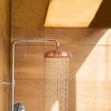 Darrahopens Furniture > Bathroom > Shower Heads & Screens 8-Inch Rainfall Shower Head, High-Pressure Antique Copper Showerhead with 360° Adjustable Ball Joint for Bathroom, Hotel, Gym (Antique Red)