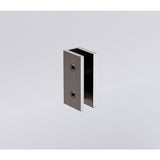 Darrahopens Furniture > Bathroom > Shower Heads & Screens 80x200cm Single Shower Glass Screen with Gunmetal Wall U-Brackets