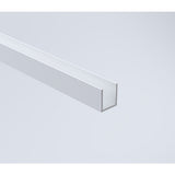 Darrahopens Furniture > Bathroom > Shower Heads & Screens 80x200cm Single Shower Glass Screen with White Wall Channel & Square Pole