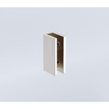 Darrahopens Furniture > Bathroom > Shower Heads & Screens 80x210cm Single Shower Glass Screen with Nickel Wall U-Brackets