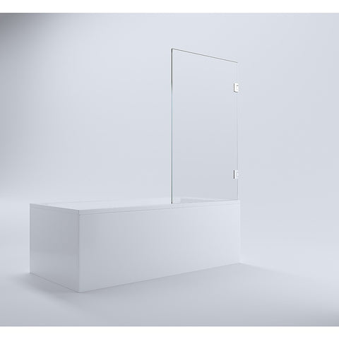 Darrahopens Furniture > Bathroom > Shower Heads & Screens 90cm Frameless Swing Bath Panel with Brushed Gold Hardware