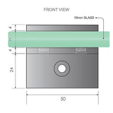 Darrahopens Furniture > Bathroom > Shower Heads & Screens 90x100cm Double Door Corner Shower Screen with Chrome Brackets and SS Hinges, Round Knob Handle