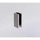 Darrahopens Furniture > Bathroom > Shower Heads & Screens 90x80cm Corner Frameless Shower Screen with Gunmetal Brackets and Brass Hinges, Square Double Pull Handle