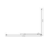 Darrahopens Furniture > Bathroom > Shower Heads & Screens Adjustable 1300x920mm Single Door Corner Sliding Glass Shower Screen in Black