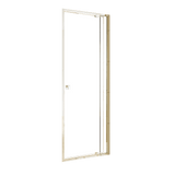 Darrahopens Furniture > Bathroom > Shower Heads & Screens Adjustable Semi Frameless Shower Screen 74-82cm x 195cm With Gold Hardware & No Side Return For Modern Bathrooms