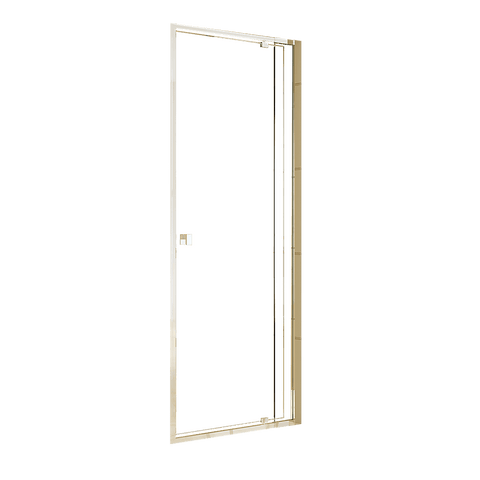 Darrahopens Furniture > Bathroom > Shower Heads & Screens Adjustable Semi Frameless Shower Screen 74-82cm x 195cm With Gold Hardware & No Side Return For Modern Bathrooms