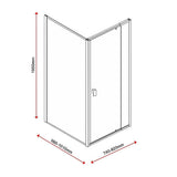 Darrahopens Furniture > Bathroom > Shower Heads & Screens Adjustable Semi Frameless Shower Screen 74-82cm x 98-101cm With Gold Hardware For Modern Bathrooms