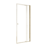 Darrahopens Furniture > Bathroom > Shower Heads & Screens Adjustable Semi Frameless Shower Screen 82-90cm x 195cm With Gold Hardware & No Side Return For Modern Bathrooms