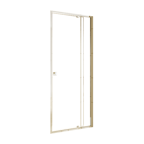 Darrahopens Furniture > Bathroom > Shower Heads & Screens Adjustable Semi Frameless Shower Screen 82-90cm x 195cm With Gold Hardware & No Side Return For Modern Bathrooms