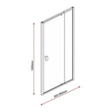 Darrahopens Furniture > Bathroom > Shower Heads & Screens Adjustable Semi Frameless Shower Screen 82-90cm x 195cm With Gold Hardware & No Side Return For Modern Bathrooms