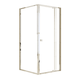 Darrahopens Furniture > Bathroom > Shower Heads & Screens Adjustable Semi Frameless Shower Screen 82-90cm x 89-92cm With Gold Hardware For Modern Bathrooms