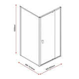 Darrahopens Furniture > Bathroom > Shower Heads & Screens Adjustable Semi Frameless Shower Screen 82-90cm x 98-101cm With Gold Hardware For Modern Bathrooms