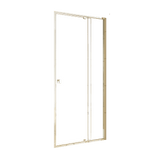 Darrahopens Furniture > Bathroom > Shower Heads & Screens Adjustable Semi Frameless Shower Screen 98-106cm x 195cm With Gold Hardware & No Side Return For Modern Bathrooms