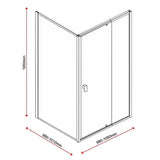 Darrahopens Furniture > Bathroom > Shower Heads & Screens Adjustable Semi Frameless Shower Screen 98-106cm x 98-101cm With Gold Hardware For Modern Bathrooms