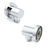 Darrahopens Furniture > Bathroom > Shower Heads & Screens Bathroom Component Brass Chrome Flexible Shower Elbow Connector Water Inlet 1/2" End