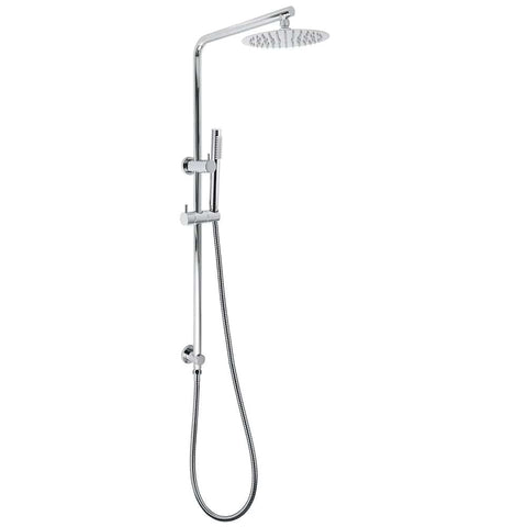 Bathroom Round 8" Rain Shower Head Single Mode Brass Handheld Spray Rail Arm Set | darrahopens.com.au Premium AU Stock