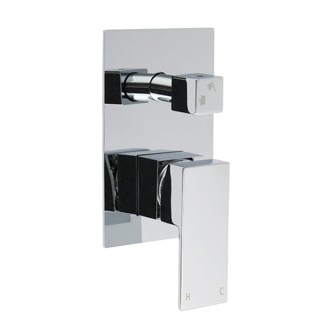 Darrahopens Furniture > Bathroom > Shower Heads & Screens Bathroom Square Shower Mixer Diverter Tap Square Chrome For Spout Shower Head