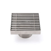 Bathroom SUS 100mm Square Strip Fence Sword Shower Grate Floor Drain 50mm Outlet | darrahopens.com.au Premium AU Stock