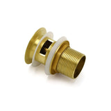 Darrahopens Furniture > Bathroom > Shower Heads & Screens Brushed Gold 32mm Pop Up Push Waste Plug With Overflow Basin Sink Drain Outlet