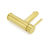 Darrahopens Furniture > Bathroom > Shower Heads & Screens Brushed Gold 7.5L/min Kitchen Laundry Round Basin Mixer Vanity Sink Faucet Tap