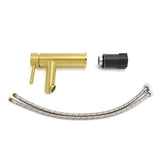 Darrahopens Furniture > Bathroom > Shower Heads & Screens Brushed Gold 7.5L/min Kitchen Laundry Round Basin Mixer Vanity Sink Faucet Tap