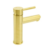 Darrahopens Furniture > Bathroom > Shower Heads & Screens Brushed Gold 7.5L/min Kitchen Laundry Round Basin Mixer Vanity Sink Faucet Tap