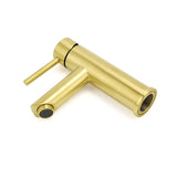 Darrahopens Furniture > Bathroom > Shower Heads & Screens Brushed Gold 7.5L/min Kitchen Laundry Round Basin Mixer Vanity Sink Faucet Tap