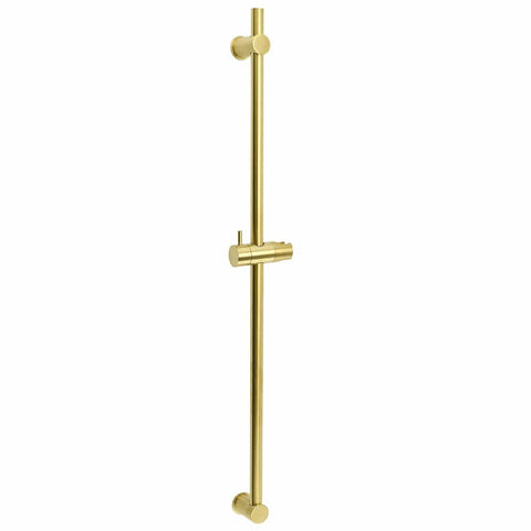 Darrahopens Furniture > Bathroom > Shower Heads & Screens Brushed Gold Brass 850mm Long Sliding Rail Bar Swivel Handheld Shower Holder Kit