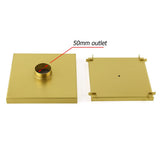 Darrahopens Furniture > Bathroom > Shower Heads & Screens Brushed Gold Large 200mm Tile Insert Floor Drain Shower Grate 50mm Waste Outet