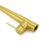 Darrahopens Furniture > Bathroom > Shower Heads & Screens Brushed Gold Round Kitchen Mixer Sink Tap 360 Swivel Basin Laundry Faucet Spout