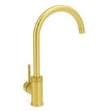 Brushed Gold Round Kitchen Mixer Sink Tap 360° Swivel Laundry Basin Faucet Spout | darrahopens.com.au Premium AU Stock