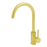 Brushed Gold Round Kitchen Mixer Sink Tap 360° Swivel Laundry Basin Faucet Spout | darrahopens.com.au Premium AU Stock