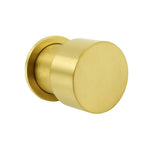 Darrahopens Furniture > Bathroom > Shower Heads & Screens Brushed Gold Round Knob Turn Shower Hot Cold Mixer Tap Valve Ceramic Cartridge
