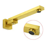 Darrahopens Furniture > Bathroom > Shower Heads & Screens Brushed Gold Square Stainless Steel 180 Swivel Bathtub Faucet Water Outlet Spout