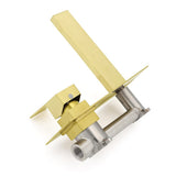 Darrahopens Furniture > Bathroom > Shower Heads & Screens Brushed Gold Square Wall Mount Basin Mixer Laundry Vanity Tap Spout Faucet Set