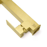 Darrahopens Furniture > Bathroom > Shower Heads & Screens Brushed Gold Tall Kitchen Sink Basin Mixer Swivel Faucet Tap Pull Out Spout Head
