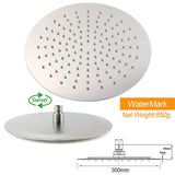 Darrahopens Furniture > Bathroom > Shower Heads & Screens Brushed Nickel 12" Large Rain Head Twin Shower Handheld Sliding Rail Arm Set With Mixer