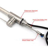 Brushed Nickel 2 Way Spray Kitchen Mixer Tap Pull Out Sink Laundry Swivel Faucet | darrahopens.com.au Premium AU Stock