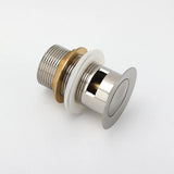 Darrahopens Furniture > Bathroom > Shower Heads & Screens Brushed Nickel 32mm Push Pop Up Waste Plug Overflow Basin Sink Drain Outlet Kit