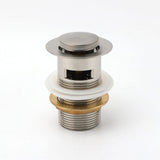 Darrahopens Furniture > Bathroom > Shower Heads & Screens Brushed Nickel 32mm Push Pop Up Waste Plug Overflow Basin Sink Drain Outlet Kit