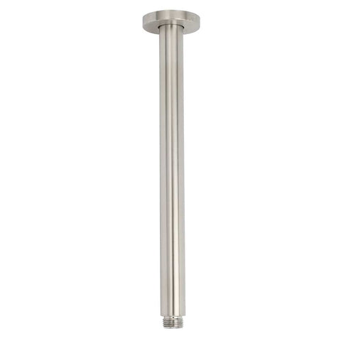 Brushed Nickel Bath Round 30cm Shower Ceiling Brass Extension Dropper Arm | darrahopens.com.au Premium AU Stock